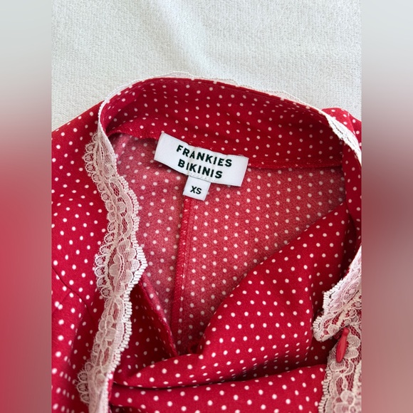 Frankie's Bikinis Audrey Polka Dot Mini Dress🐞 - Picture 5 of 5